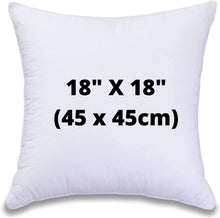 Adam Home Cushion Inserts 45cm x 45cm (18" x 18" inches) Hypoallergenic Fluffy White Cushion Inner, Perfect Hollowfibre for Sofa Cushion Pads (Pack of 4)