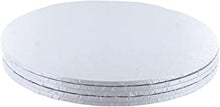 Culpitt White Masonite Cake Board, Strong Round Cake Board, Cake Drum, 4mm Thick, Pack of 5 - 254mm, 10 Inch Round