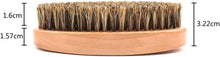 1 Piece Beard Brush Boar Bristle Beard Brush Handle Made in Solid Wood Beard Brush for Firm Bristles To Tame and Soften Your Facial Hair(Brown)