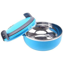 Triple Tray Storage Container Leakproof Steel Food Thermos Four Layer 3000 ml (Blue)