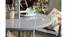Sicily 4 Seater Metal Patio Set - Grey