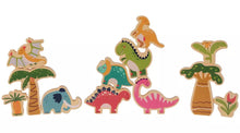 Chad Valley 43 Pieces Wooden Dino Train Set