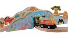 Chad Valley 43 Pieces Wooden Dino Train Set