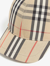 House check cotton cap 4-12 years