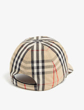 House check cotton cap 4-12 years