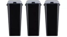 Trio of Recycling Bins - Black