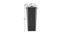 Trio of Recycling Bins - Black