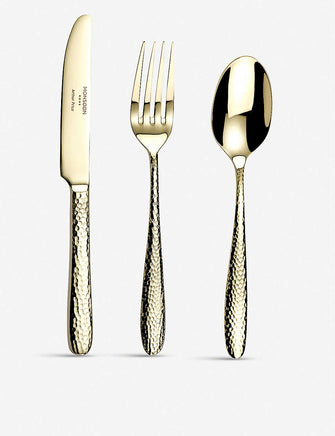 Champagne Mirage stainless steel child's cutlery 3-piece set