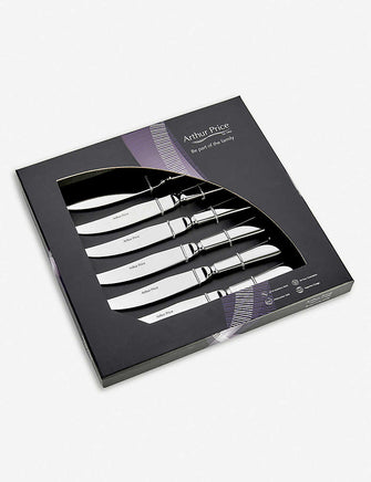 Georgian stainless steel steak knives set of 6