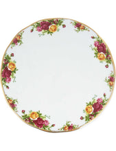 Old Country Roses bone china cake plater and server 29.5cm