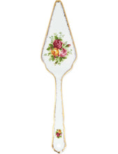 Old Country Roses bone china cake plater and server 29.5cm