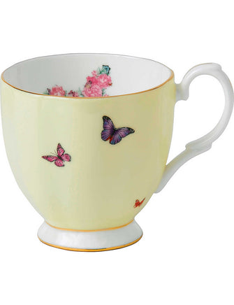 Floral-print fine bone china mug 300ml