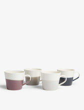 Coffee Studio small porcelain mug set of four