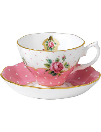 Cheeky Pink teacup and saucer set