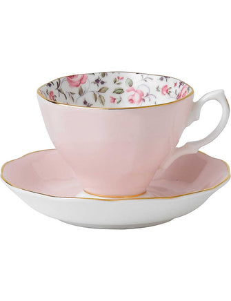 Rose Confetti Vintage teacup and saucer