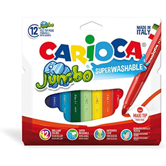 Jumbo Super Washable Felted Crayons, 12s