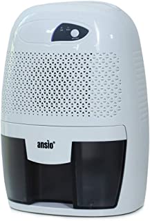 ANSIO Dehumidifier 500ml Small Dehumidifiers for Home Damp, Portable Moisture Absorber Mini Bathroom Dehumidifier for Mould, Condensation in Kitchen, Bedroom, Caravan