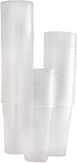 Caterserve 100 Large Plastic Glasses - Beer Cups Made from Clear PP Half Pint to line