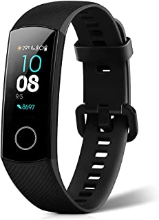 HONOR Band 5 Fitness Bracelet, 0.95 Inch AMOLED Display, Tracker with Heart Rate Monitor, Heart Rate and SpO2 Monitoring, 2 Week Battery Life, 5 ATM, Pedometer, Meteorite Black