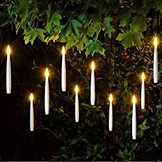 Noma Floating Magic LED Candles : Battery : Remote Control : Pack of 10 : White : 1019387