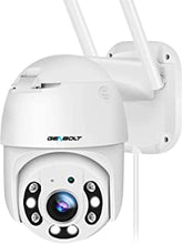 [Color Night] WiFi Security Camera Outdoor, GENBOLT POE Floodlight CCTV Camera with Auto Cruise Tracking Human Detection Pan Tilt Home Surveillance IP Camera 1080P, Active Siren - 2022 POE Enhanced