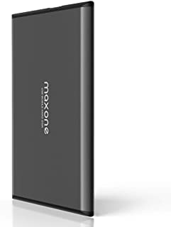 2.5" Portable External Hard Drive 320GB-USB 3.0 Ultra Slim Aluminum HDD Backup for PC/Desktop/Laptop/TV/Mac/MacBook/XBox/PS4/Chromebook/Windows - Charcoal