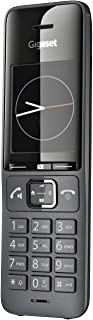 Gigaset FAMILY Plus HX - cordless DECT handset with charger - elegant cordless phone for router and DECT base - Fritzbox compatible, best audio quality with handsfree function, titanium black