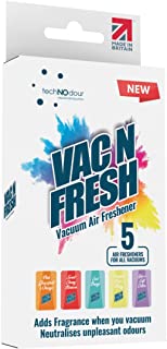 Vac N Fresh Hoover Bag Fresheners, 5 Pack - Scented Vacuum Cleaner Smellies- For Bagless as well as Regular Vacuum Cleaners - Card Shaped Vac Deodoriser Discs for Pet Lovers