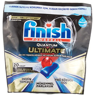 Finish Quantum Ultimate 20 Capsule Dishwasher Detergent Tablet