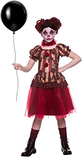 Girls Vintage Circus Clown Fancy Dress Costume