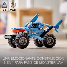 Lego Technic Monster Jam Megalodon 42134 - 7 years of age and up to 2-in-1 creative toy model making set (260 pieces)