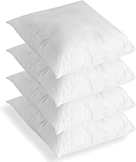 C Stores -18” x 18” Cushion Insert Inner Pads Square Fillers- Pack of 4 (45 x 45 cm) Anti-Allergy