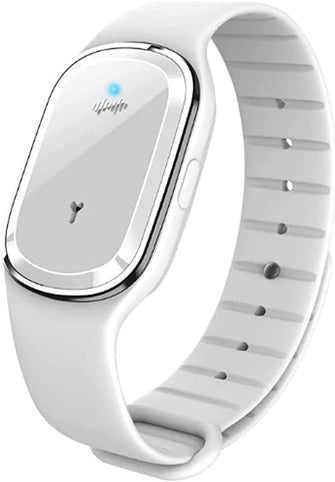 Ultrasonic Ultra-Tech Body Shape Wristband,Usb Charging Ultrasonic Liquefaction Hand Strap,Ultrasonic Body Sculpting Wristband,Lymph Detox Bracelet,Ultrasonic Weightloss Smart Watch (White)