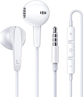 Earphones, In-Ear Headphones Wired Earbuds with High Sensitivity Microphone, Noise Isolating, Pure Sound, 3.5mm Jack Wired Earphones for iPad, iPhone, Samsung, Google, Huawei, Tablet, MP3 and More