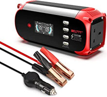 BELTTT Car Power Inverter 500W/1000W Peak 12V to 230V Converter with 4 USB 8.4A Charging Ports - Charge Your Laptop, Mobile Phones, Tablet, Consoles & More