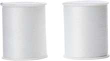Korbond Twin Pack 320m White All-Purpose Polyester Thread  for Hand Sewing Machines  No Shrinkage  Ideal for Mending, Tailoring, Quilting, Crafting, Repairs and Embellishment