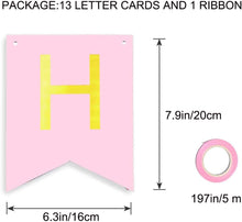 EACHHAHA Happy Birthday Banner,Birthday decorations,Pastel Birthday Bunting Pink,Perfect for Girls Boys 1st 18th 21st 30th Any Ages Birthday Party Decorations(Pink white green)