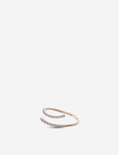 Kismet by Milka 14ct rose-gold and diamond double-bar ring