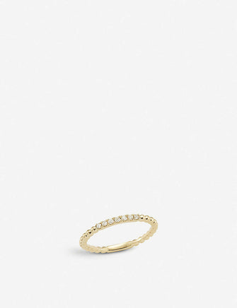 Dana Rebecca Pebble 14ct yellow-gold and diamond ring