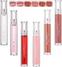 6 Colors Glitter Lip Gloss Set , Hydrating Long Lasting Non-Stick Cup Moisturizing Shimmer Liquid Lipstick Makeup Gift Set for Women and Girls