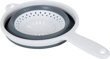 Addis 517522 "Pop & Store Collapsible Food Colander with Handle, White and Grey, 34 x 20 x 3 cm