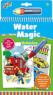 Galt Toys, Water Magic - Vehicles, Colouring Books for Children, Ages 3 Years Plus