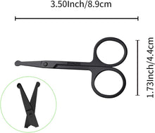 Nose Hair Scissors,Rounded Safety for Trimming Facial Ear Eyebrow Beards Cuticle Curved Professional Stainless Women Men Adult Multi-Purpose Care Beauty Small Sharp Steel Tough Tools kit Accessories