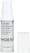 Phoera Face Primer Invisible Pores Base Oil Control Added vitamins Makeup Base Pore Filler Moisturiser Matte Finish Long Lasting Makeup Skin Pore Minimizer UK Cosmetics AquaPurity 6ml