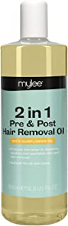 Mylee 2 in 1 Pre and Post Hair Removal Oil 500ml - Use prior or post shaving, waxing or depilation - Fragranced with natural essential oils - Light Formula and Easy to Apply – Vegan & Cruelty Free