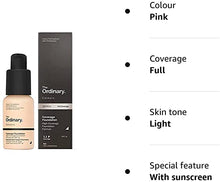 The Ordinary Coverage Foundation SPF15 30ml 1.1P - Light (Pink Undertones)