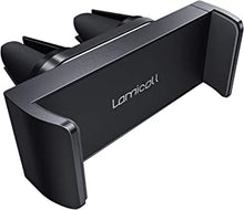 Lamicall Car Phone Holder, Universal Vent Mount - 360 Rotating Air Vent Cradle Stand for iPhone 14 Pro Max Plus, 13 12 Pro Max Mini, 11 Pro Xs XR X 8 7 6s, Samsung S21, HUAWEI, Mobile Phones - Black