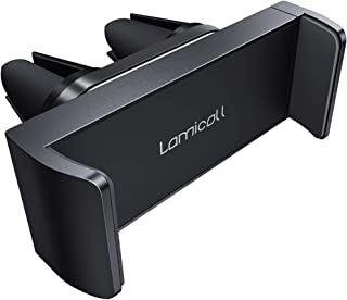 Lamicall Car Phone Holder, Universal Vent Mount - 360 Rotating Air Vent Cradle Stand for iPhone 14 Pro Max Plus, 13 12 Pro Max Mini, 11 Pro Xs XR X 8 7 6s, Samsung S21, HUAWEI, Mobile Phones - Black