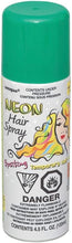 Temporary Hair Color Spray Wash Out Washable Party Fancy Dress Up Accessories Party Halloween Hairspray 133ml (1, Green HairSpray)