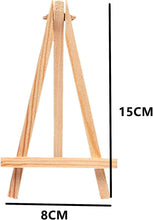 12Pcs Wooden Tabletop Art Display Easels, Small Painting Easel, Desktop Holder Stand for Displaying Canvas Paintings,Drawing, Weddings, Kids Arts & Crafts